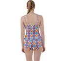 Chic Floral Pattern Boyleg Tankini Set  View2