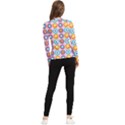 Chic Floral Pattern Women s Long Sleeve Rash Guard View2