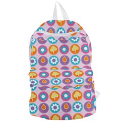 Chic Floral Pattern Foldable Lightweight Backpack