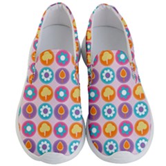 Chic Floral Pattern Men s Lightweight Slip Ons