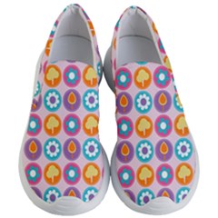 Chic Floral Pattern Women s Lightweight Slip Ons