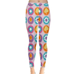 Chic Floral Pattern Inside Out Leggings