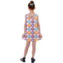 Chic Floral Pattern Kids  Cross Back Dress View2