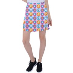 Chic Floral Pattern Tennis Skirt