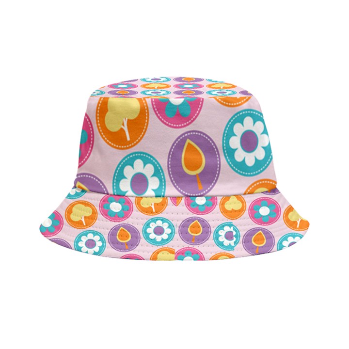 Chic Floral Pattern Inside Out Bucket Hat