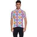 Chic Floral Pattern Men s Short Sleeve Cycling Jersey View1