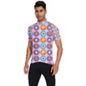 Chic Floral Pattern Men s Short Sleeve Cycling Jersey View2