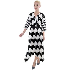 Pattern 361 Quarter Sleeve Wrap Front Maxi Dress by GardenOfOphir