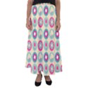 Chic Floral Pattern Flared Maxi Skirt View1