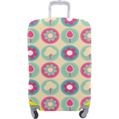 Chic Floral Pattern Luggage Cover (large) by GardenOfOphir