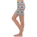 Chic Floral Pattern Kids  Lightweight Velour Capri Yoga Leggings View2