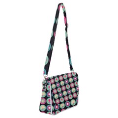 Chic Floral Pattern Shoulder Bag With Back Zipper by GardenOfOphir