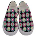 Chic Floral Pattern Men s Canvas Slip Ons View1