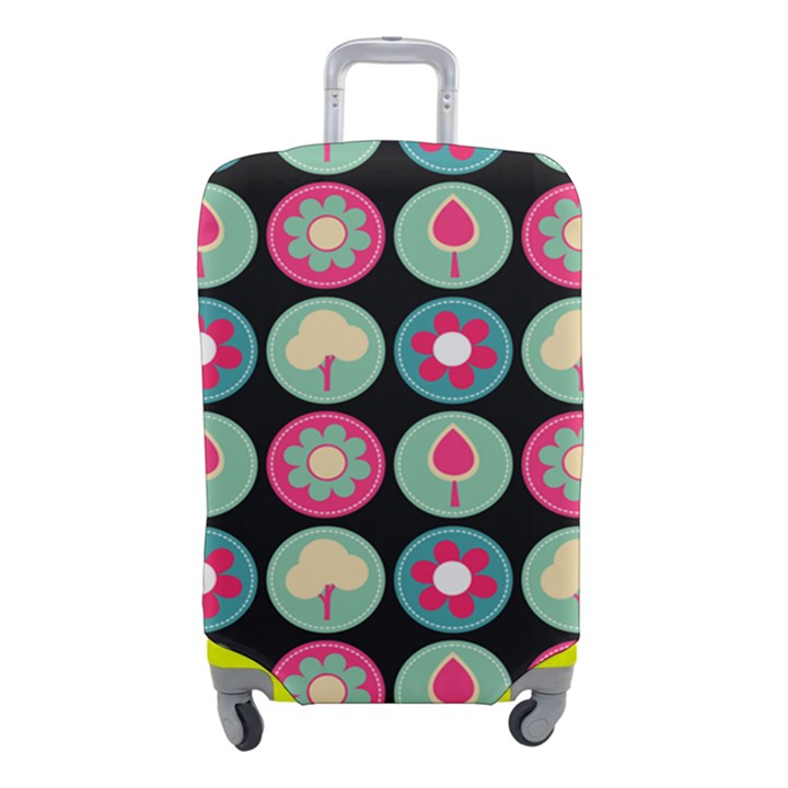 Chic Floral Pattern Luggage Cover (Small)