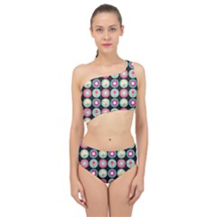 Chic Floral Pattern Spliced Up Two Piece Swimsuit by GardenOfOphir