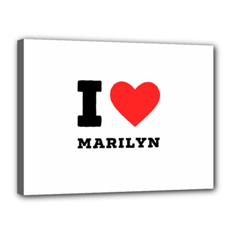 I Love Marilyn Canvas 16  X 12  (stretched) by ilovewhateva