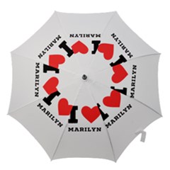 I Love Marilyn Hook Handle Umbrellas (large) by ilovewhateva