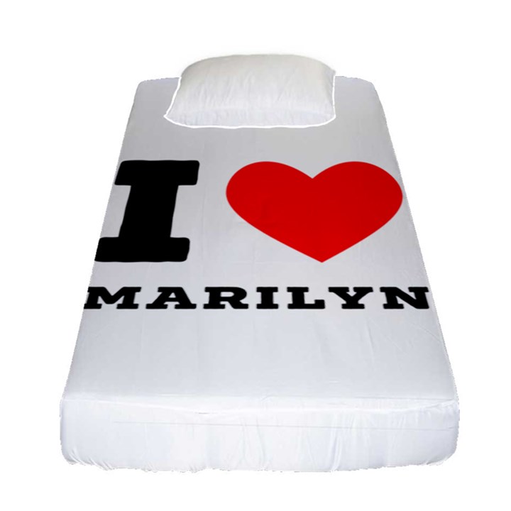 I love marilyn Fitted Sheet (Single Size)