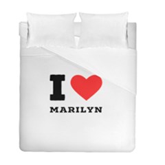 I Love Marilyn Duvet Cover Double Side (full/ Double Size) by ilovewhateva