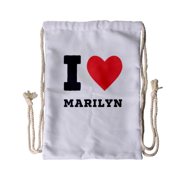 I love marilyn Drawstring Bag (Small)