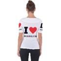 I love marilyn Shoulder Cut Out Short Sleeve Top View2