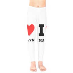 I Love Marilyn Kids  Leggings by ilovewhateva