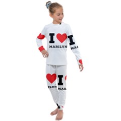 I Love Marilyn Kids  Long Sleeve Set  by ilovewhateva