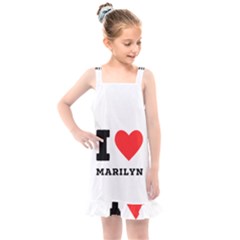 I Love Marilyn Kids  Overall Dress by ilovewhateva