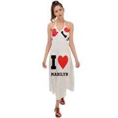 I Love Marilyn Halter Tie Back Dress  by ilovewhateva