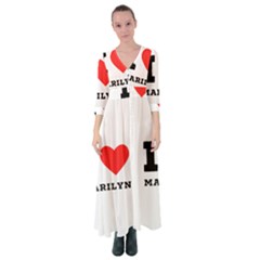 I Love Marilyn Button Up Maxi Dress by ilovewhateva