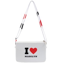 I Love Marilyn Double Gusset Crossbody Bag by ilovewhateva