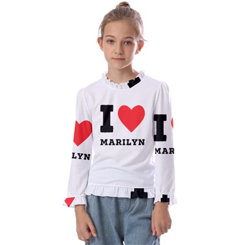 I Love Marilyn Kids  Frill Detail Tee by ilovewhateva