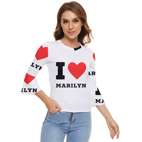 I Love Marilyn Bell Sleeve Top by ilovewhateva