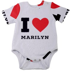 I Love Marilyn Baby Short Sleeve Bodysuit by ilovewhateva