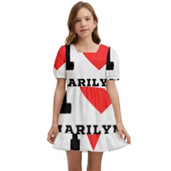 I Love Marilyn Kids  Short Sleeve Dolly Dress by ilovewhateva