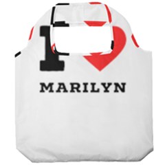 I Love Marilyn Foldable Grocery Recycle Bag by ilovewhateva