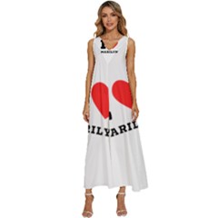 I Love Marilyn V-neck Sleeveless Loose Fit Overalls by ilovewhateva