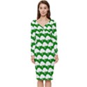 Tree Illustration Gifts Long Sleeve V-Neck Bodycon Dress  View1