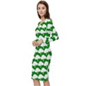 Tree Illustration Gifts Long Sleeve V-Neck Bodycon Dress  View2