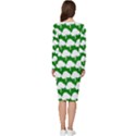 Tree Illustration Gifts Long Sleeve V-Neck Bodycon Dress  View4