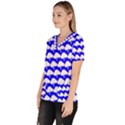 Tree Illustration Gifts Women s V-Neck Scrub Top View2