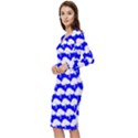 Tree Illustration Gifts Long Sleeve V-Neck Bodycon Dress  View2