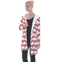 Tree Illustration Gifts Longline Hooded Cardigan by GardenOfOphir