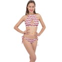 Tree Illustration Gifts Cross Front Halter Bikini Set View1