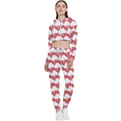 Tree Illustration Gifts Cropped Zip Up Lounge Set by GardenOfOphir