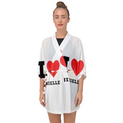 I Love Daniella Half Sleeve Chiffon Kimono by ilovewhateva