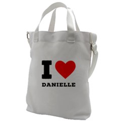 I Love Daniella Canvas Messenger Bag by ilovewhateva