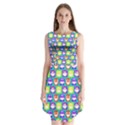 Colorful Whimsical Owl Pattern Sleeveless Chiffon Dress   View1