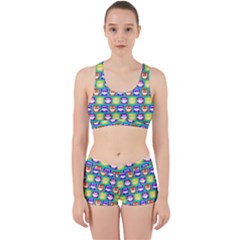 Colorful Whimsical Owl Pattern Work It Out Gym Set by GardenOfOphir