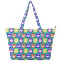 Colorful Whimsical Owl Pattern Full Print Shoulder Bag View1